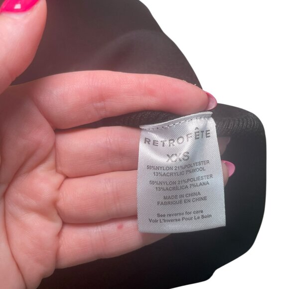 Retrofête Envy Embellished Knit Dress Black XXS NWT $428 - Picture 8 of 8